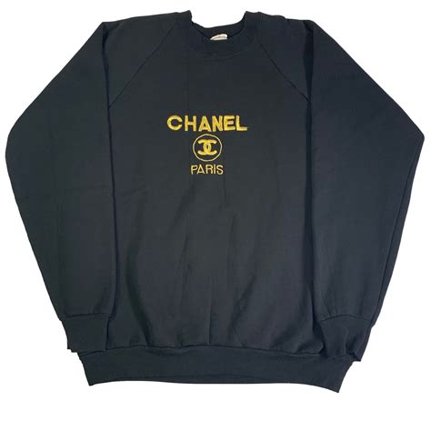 chanel sweatshirt|chanel sweatshirt vintage.